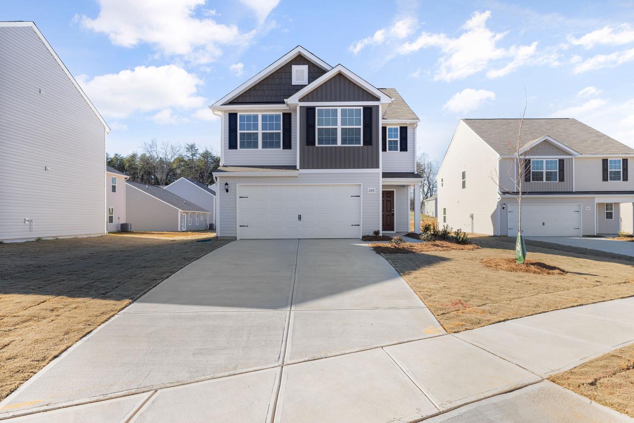 Concrete driveway