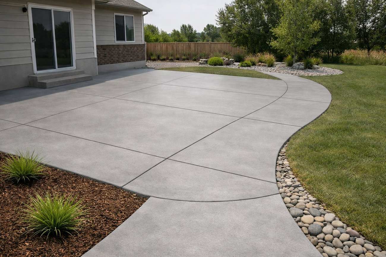 Concrete patio